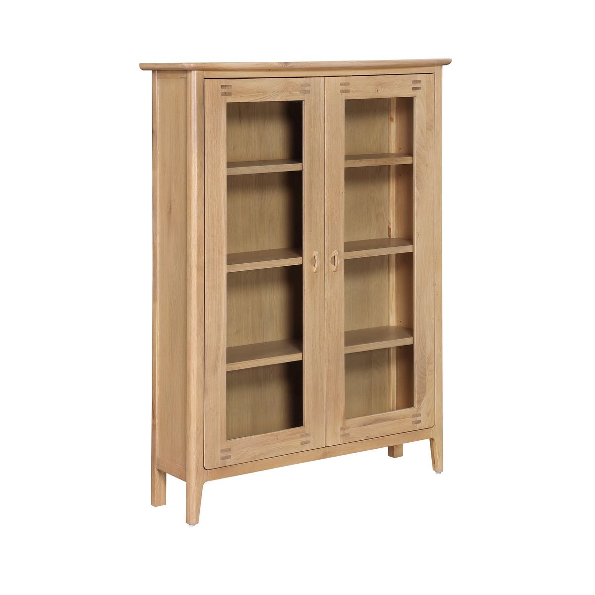 Cotswold Oak Glazed Display Cabinet