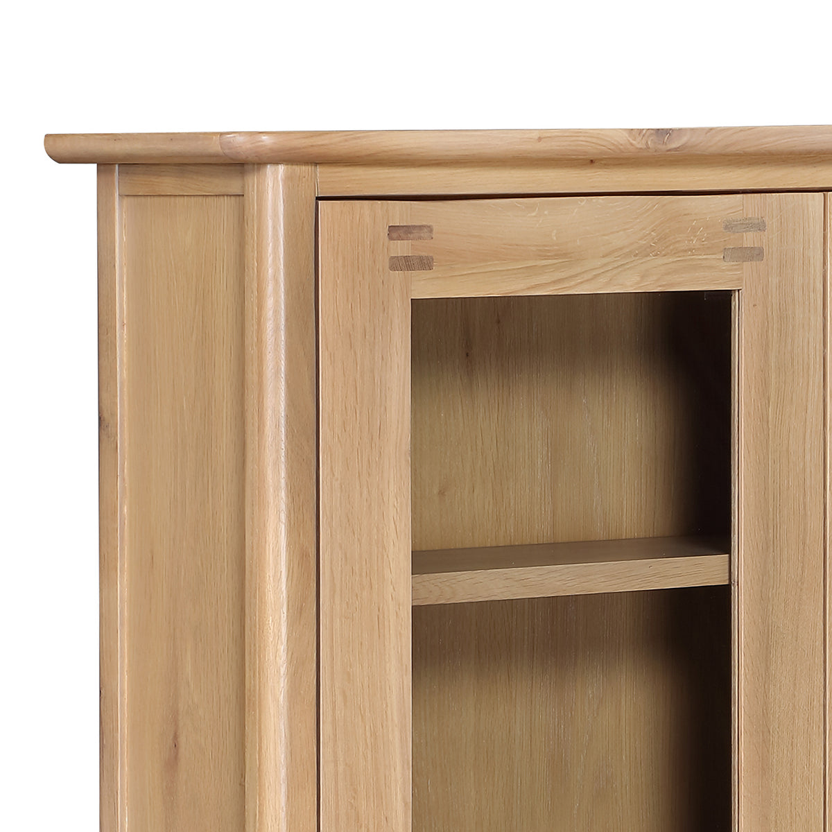 Cotswold Oak Glazed Display Cabinet