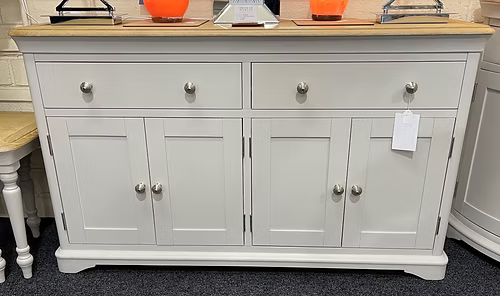 Brighton Large Sideboard - White/ Oak
