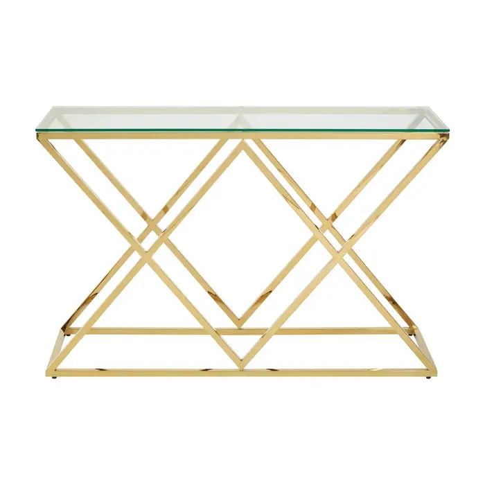 Allure Gold Console Table