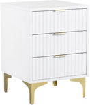 Switch Mimi 3 dwr Bedside - white/ gold 2 image