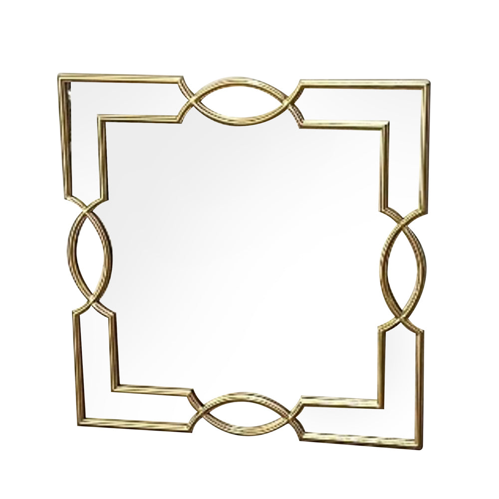 Odessa Gold Square Mirror 80cm