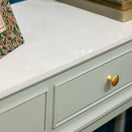 Switch Monroe 3 dwr console with marble top Sage 2 image