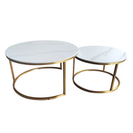 Vienna Marble S/ Tables - set of 2