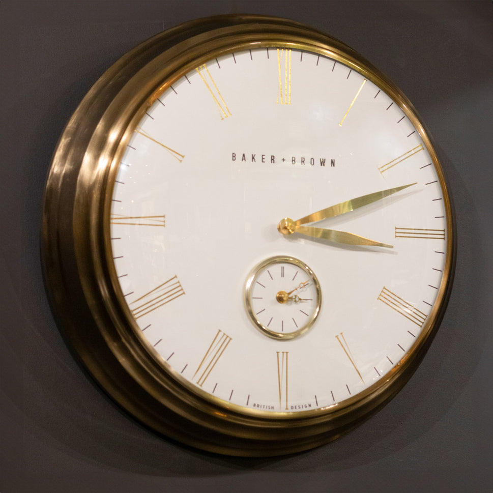 Antique Brass clock  49cm