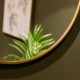 Round 120 cm Gold Mirror