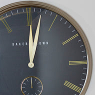 Black & brass 72 cm Clock