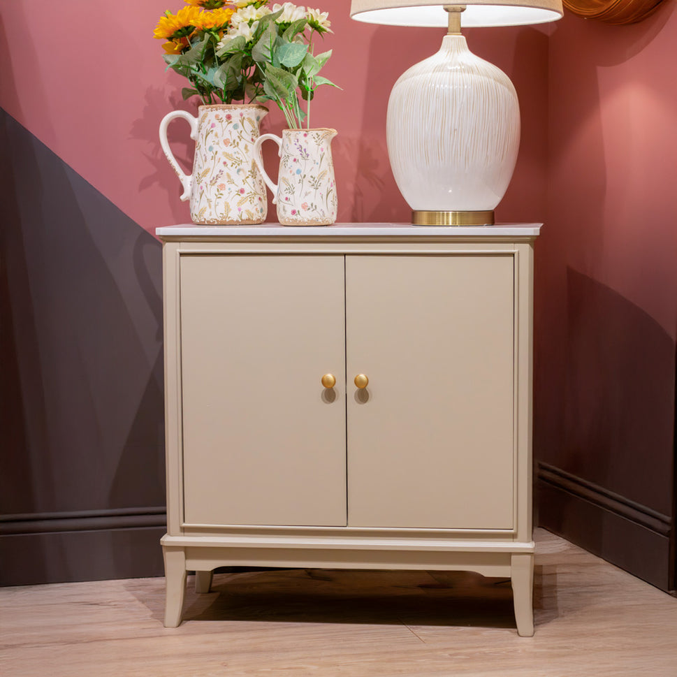 Roe 2 door sideboard with Marble top