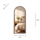 Switch Leaner walnut stepped mirror 80 x 180 cm 2 image