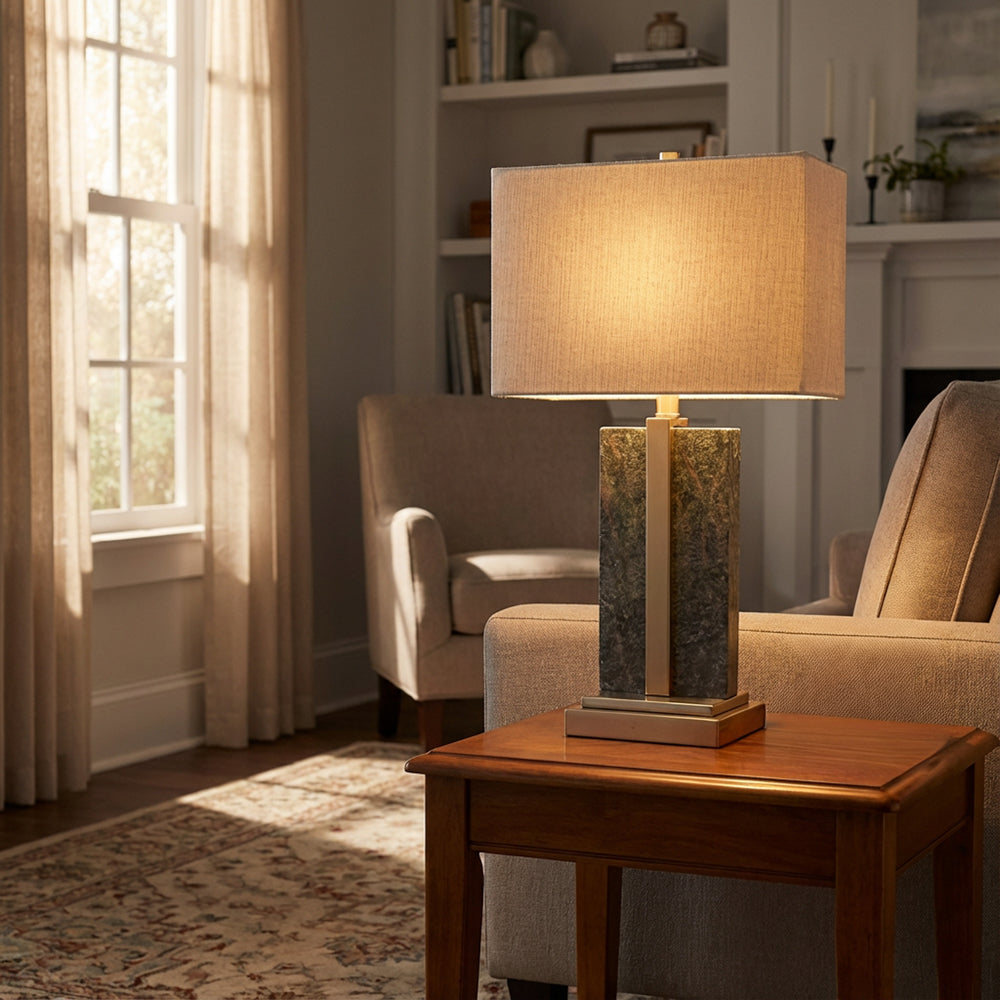 Marble Lamp & Shade – 70 cm