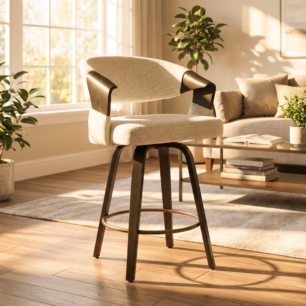 Dawe Bar Stool - smoked oak