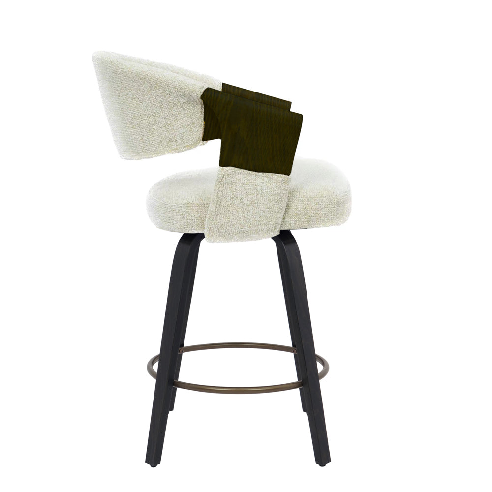 Dawe Bar Stool - smoked oak