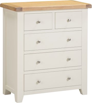 Windemere 3+2 chest Ivory/ Oak