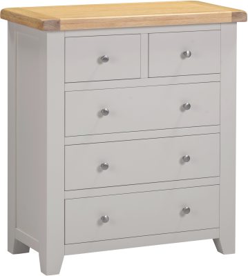 Windemere 3+2 chest Pebble Grey/ Oak
