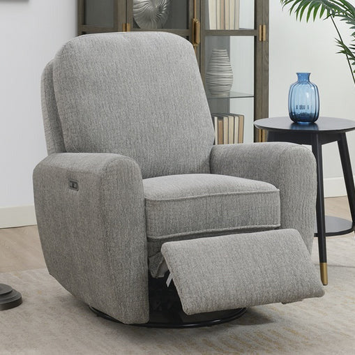 Harry Swivel Electric Recliner – Light Grey